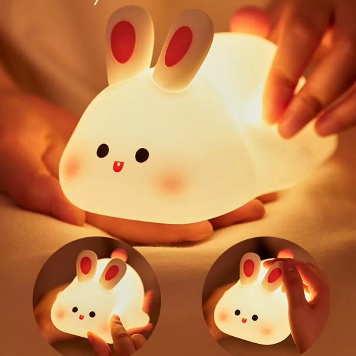 Lámpara De Conejo Luz Nocturna Sensorial