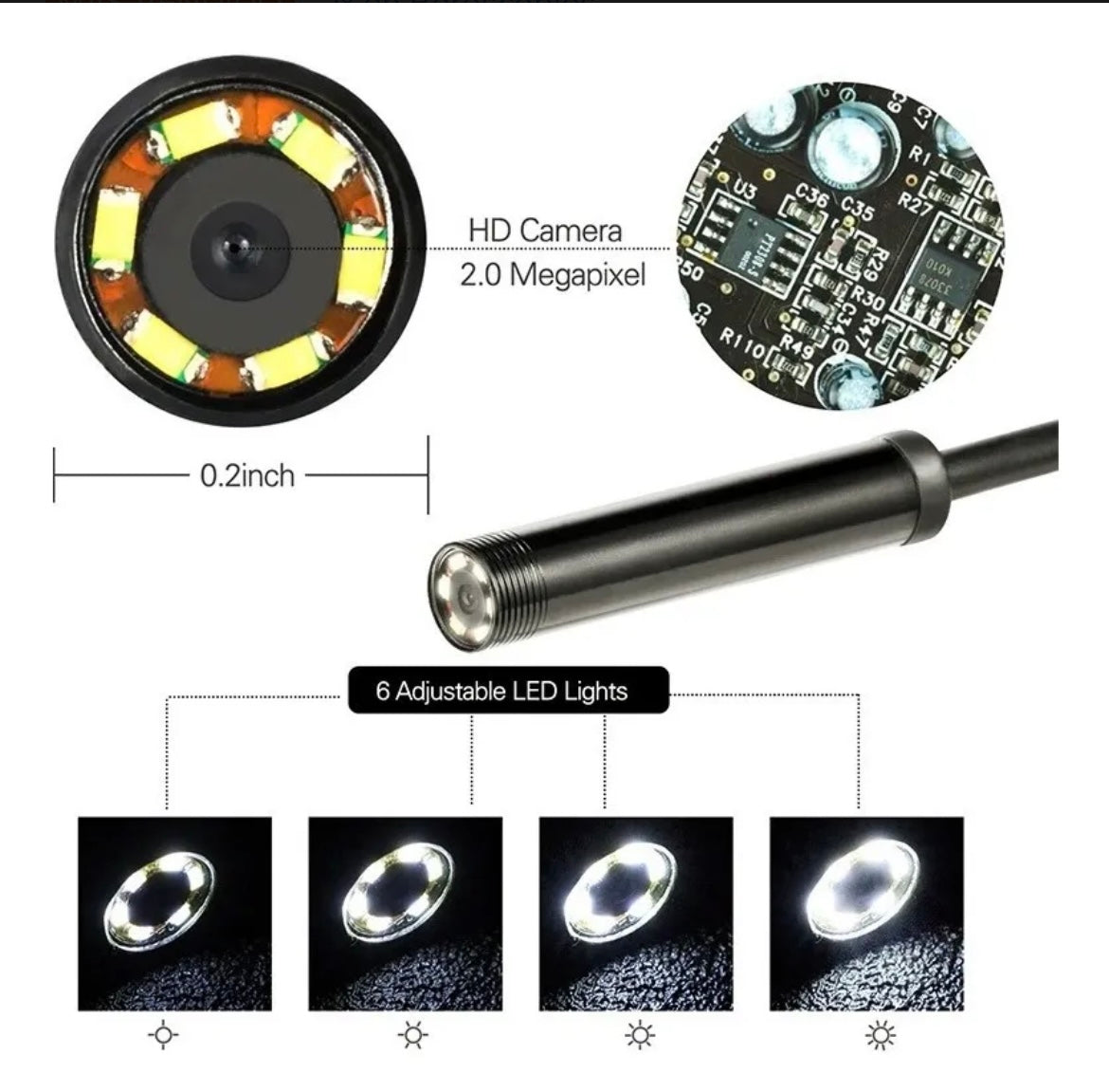 Camara Endoscopio Digital para Smartphon