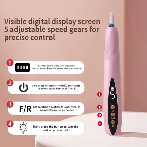 Dremel De Uñas Inalámbrico Luz LED