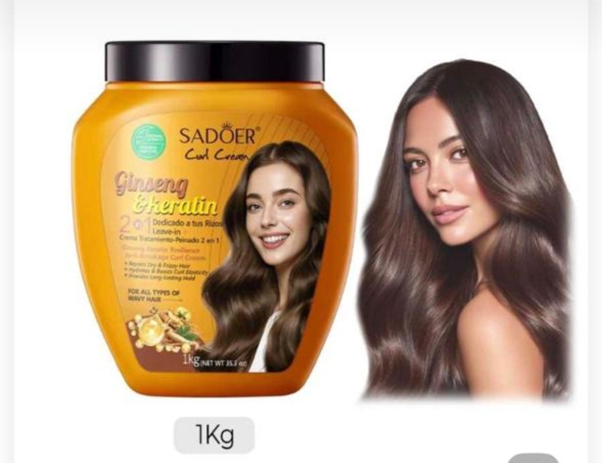 Crema Rizos SADOËR Ginseng Keratina