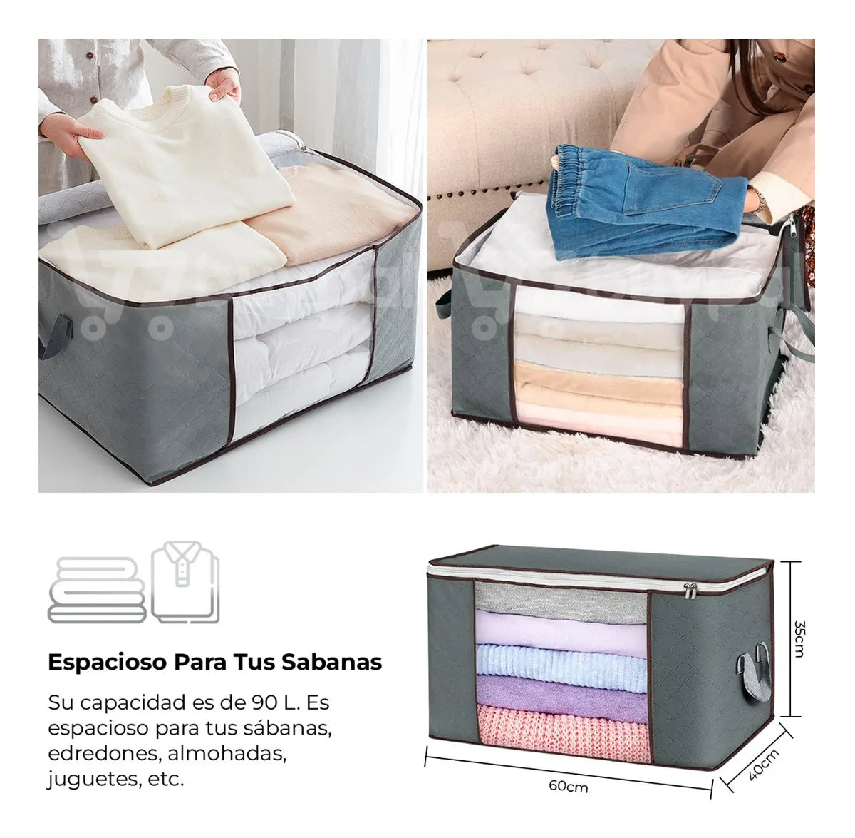 Pack 4 Organizadores Almacenador Ropa